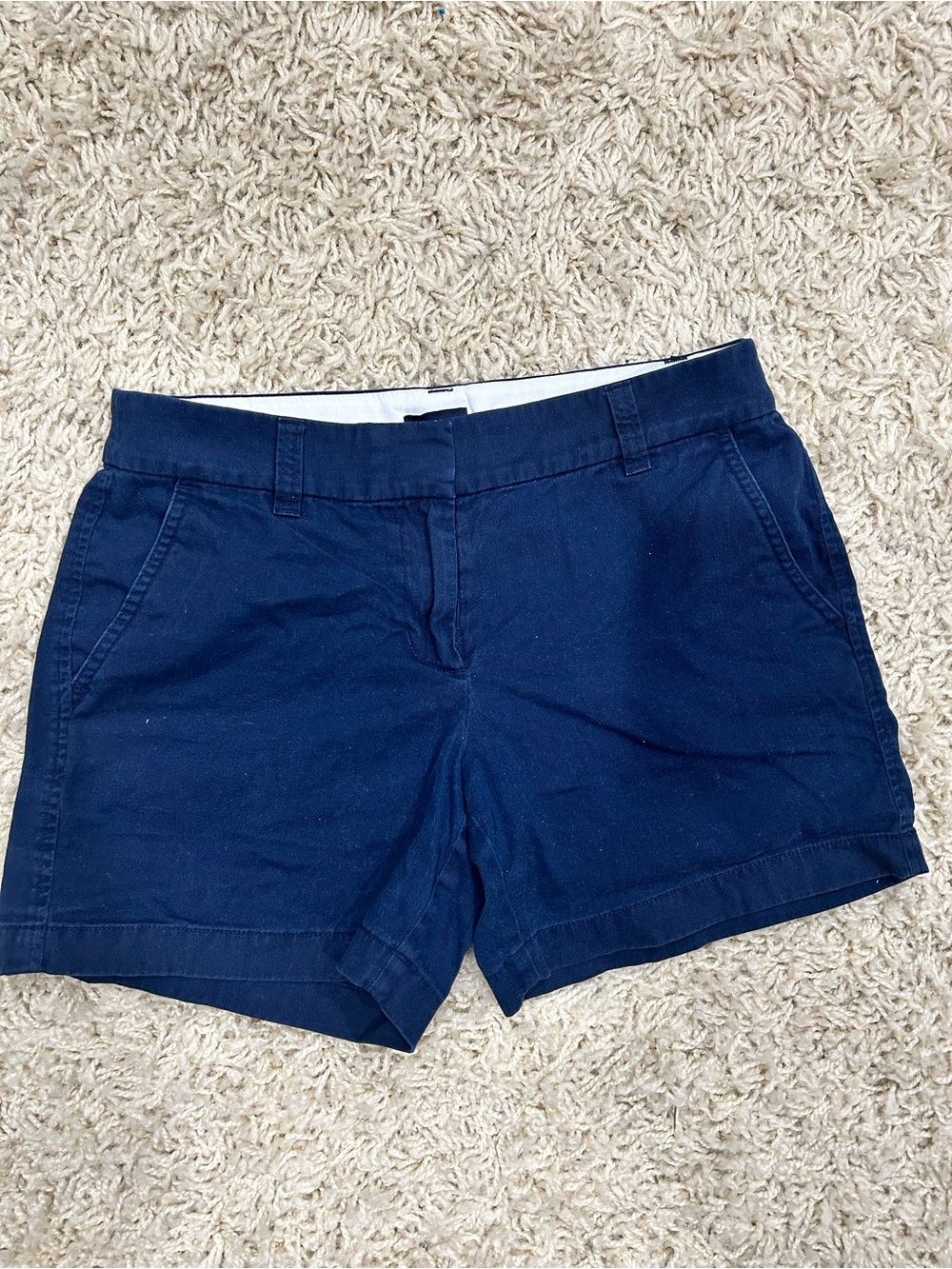 J. Crew Factory Navy Chino Shorts